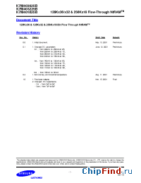 Datasheet K7M403625B-QC75 manufacturer Samsung