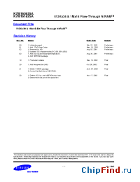 Datasheet K7N161801-QC13 manufacturer Samsung