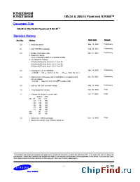 Datasheet K7N323645M-Q(F)C25/20/16/13 manufacturer Samsung