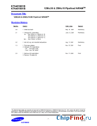 Datasheet K7N401801B manufacturer Samsung