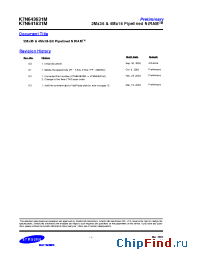 Datasheet K7N641831M-QC16 manufacturer Samsung