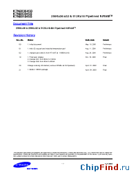 Datasheet K7N803245B manufacturer Samsung