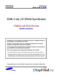 Datasheet K7P323674C-H(G)C25 manufacturer Samsung