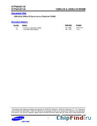 Datasheet K7P403611A manufacturer Samsung