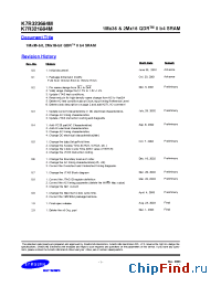 Datasheet K7R321884M-FC25 производства Samsung
