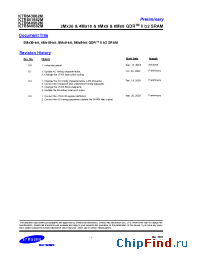Datasheet K7R641882M-FC25 производства Samsung