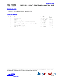 Datasheet K7Z167285A manufacturer Samsung