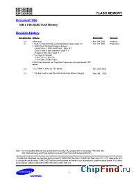 Datasheet K9F1208B0B-Y,P производства Samsung