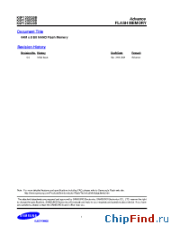 Datasheet K9F1208Q0B-D производства Samsung
