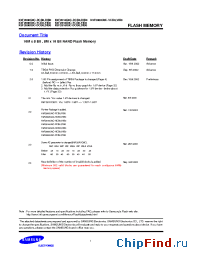 Datasheet K9F2808Q0C-DIB0 производства Samsung