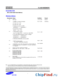 Datasheet K9F6408Q0C-HCB0 manufacturer Samsung