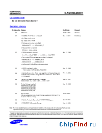 Datasheet K9F6408U0C-B производства Samsung
