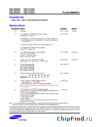 Datasheet K9K1216D0C-H manufacturer Samsung