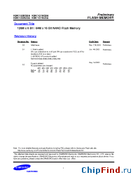 Datasheet K9K1G16Q0A производства Samsung