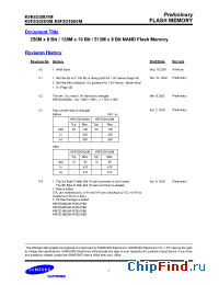 Datasheet K9K4G08U1M manufacturer Samsung