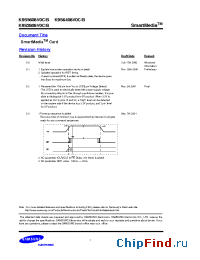 Datasheet K9S2808V0B производства Samsung