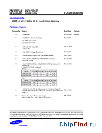 Datasheet K9XXG16UXM-K manufacturer Samsung