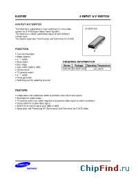 Datasheet KA2192 manufacturer Samsung