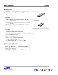 Datasheet KA22900-D manufacturer Samsung