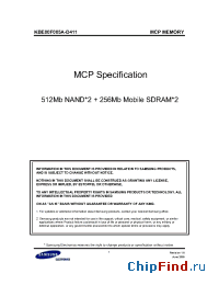 Datasheet KBE00F005A manufacturer Samsung