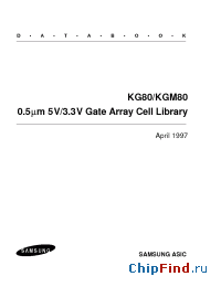 Datasheet KG80AD3 manufacturer Samsung