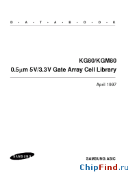 Datasheet KG80IVCD13 manufacturer Samsung