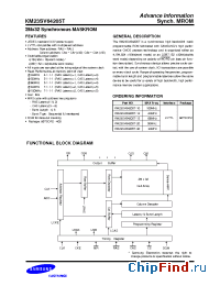 Datasheet KM23SV64205T manufacturer Samsung