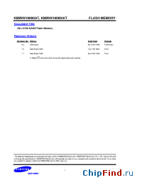 Datasheet KM29W16000AT производства Samsung
