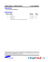 Datasheet KM29W16000ATS manufacturer Samsung