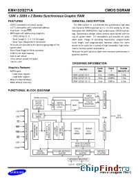 Datasheet KM4132G271A manufacturer Samsung