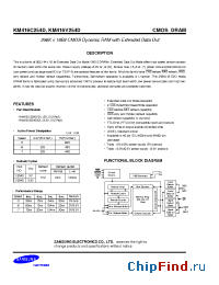 Datasheet KM416C254D производства Samsung