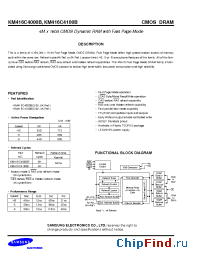 Datasheet KM416C4000BK manufacturer Samsung