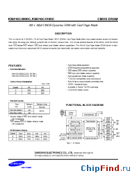 Datasheet KM416C4000CK manufacturer Samsung