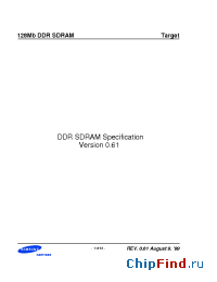Datasheet KM416L8031BT-GLY производства Samsung