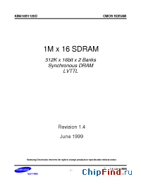 Datasheet KM416S1120DT manufacturer Samsung