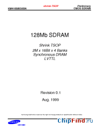 Datasheet KM416S8030BN-FH производства Samsung