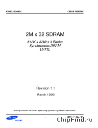 Datasheet KM432S2030CT-F6 manufacturer Samsung