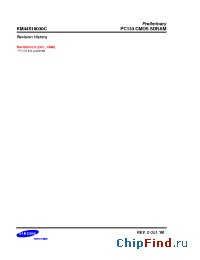 Datasheet KM44S16030CT manufacturer Samsung