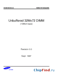 Datasheet KM44V16104BK производства Samsung