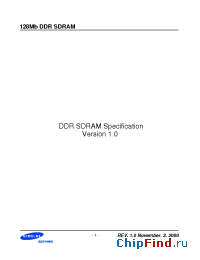 Datasheet KM48L16031BT-G(L)Y производства Samsung