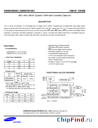 Datasheet KM48V8104C manufacturer Samsung