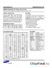 Datasheet KM48V8104CK manufacturer Samsung