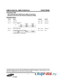 Datasheet KM6161002C-20 manufacturer Samsung