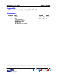 Datasheet KM616S2000LI-L manufacturer Samsung