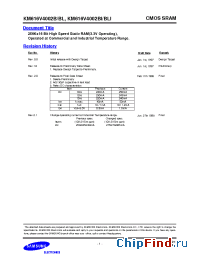 Datasheet KM616V4002BLI-15 manufacturer Samsung