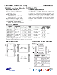 Datasheet KM62U256CLG-10L manufacturer Samsung