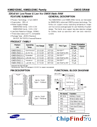 Datasheet KM62U256CLRG-10L производства Samsung