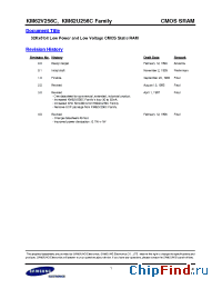 Datasheet KM62V256CLGE-10L производства Samsung