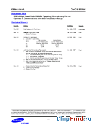 Datasheet KM641003A-20 производства Samsung