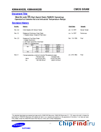 Datasheet KM644002BI-12 производства Samsung